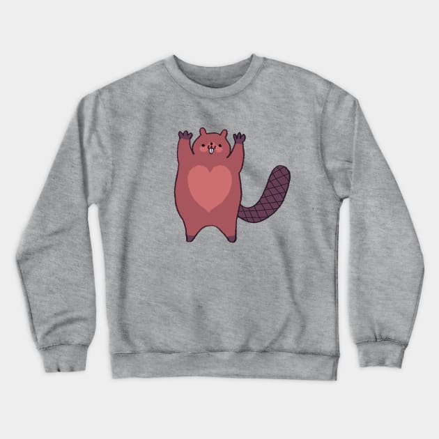 Beaver Buddy Crewneck Sweatshirt by gorillaprutt